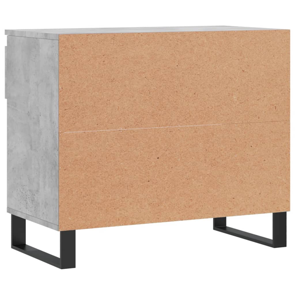 Scarpiera Grigio Cemento 70x36x60 cm in Legno Multistrato - homemem39