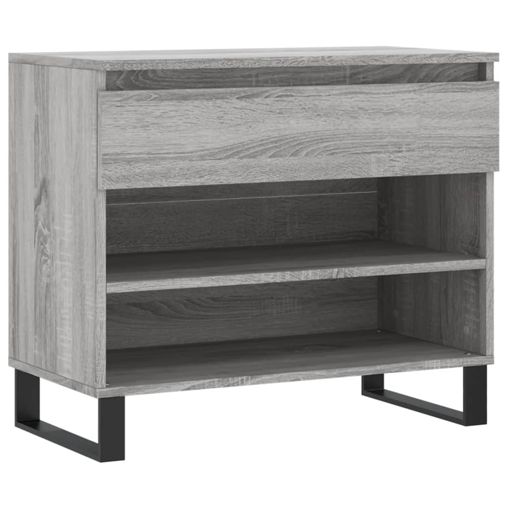 Scarpiera Grigio Sonoma 70x36x60 cm in Legno Multistrato - homemem39
