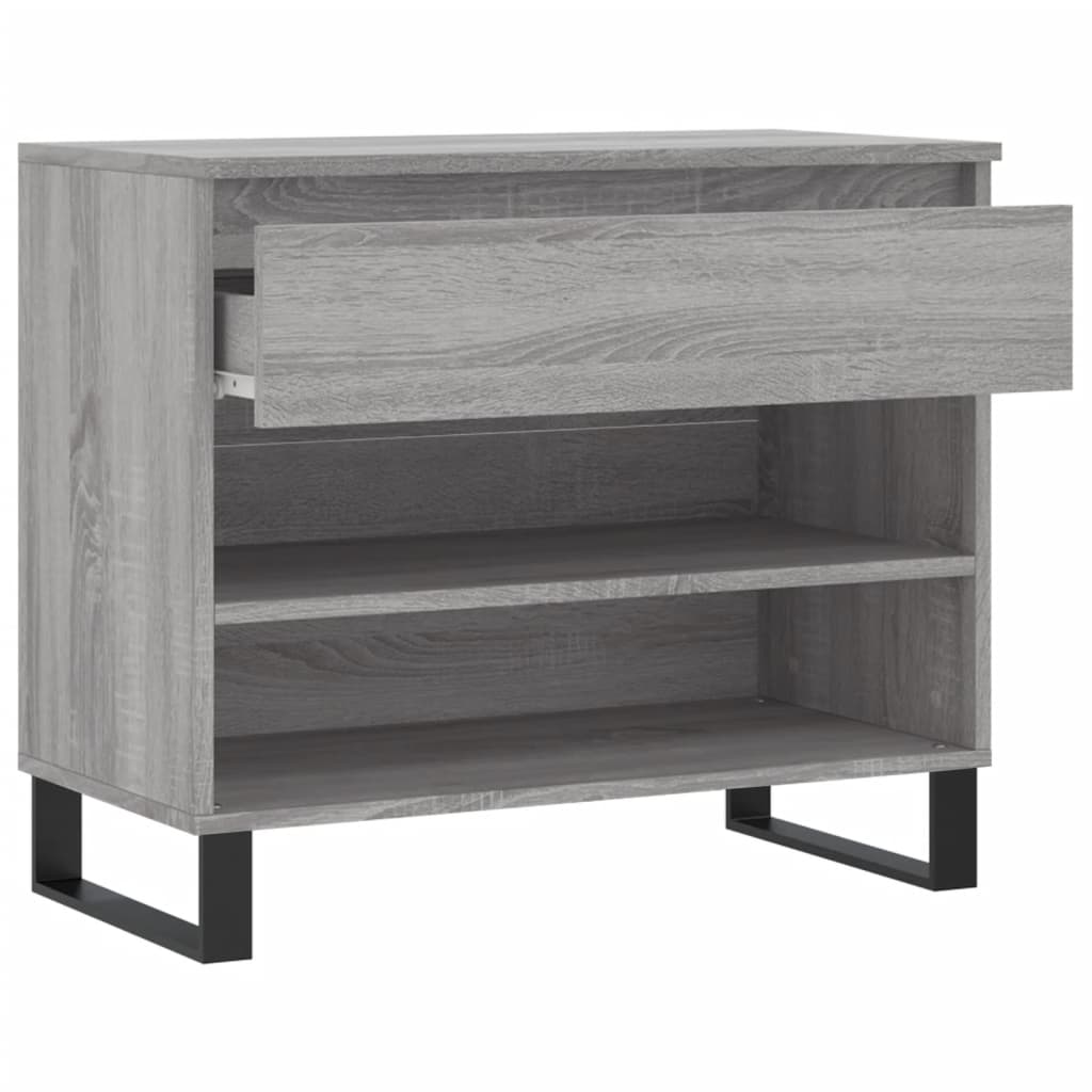 Scarpiera Grigio Sonoma 70x36x60 cm in Legno Multistrato - homemem39