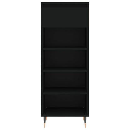 Scarpiera Nera 40x36x105 cm in Legno Multistrato - homemem39