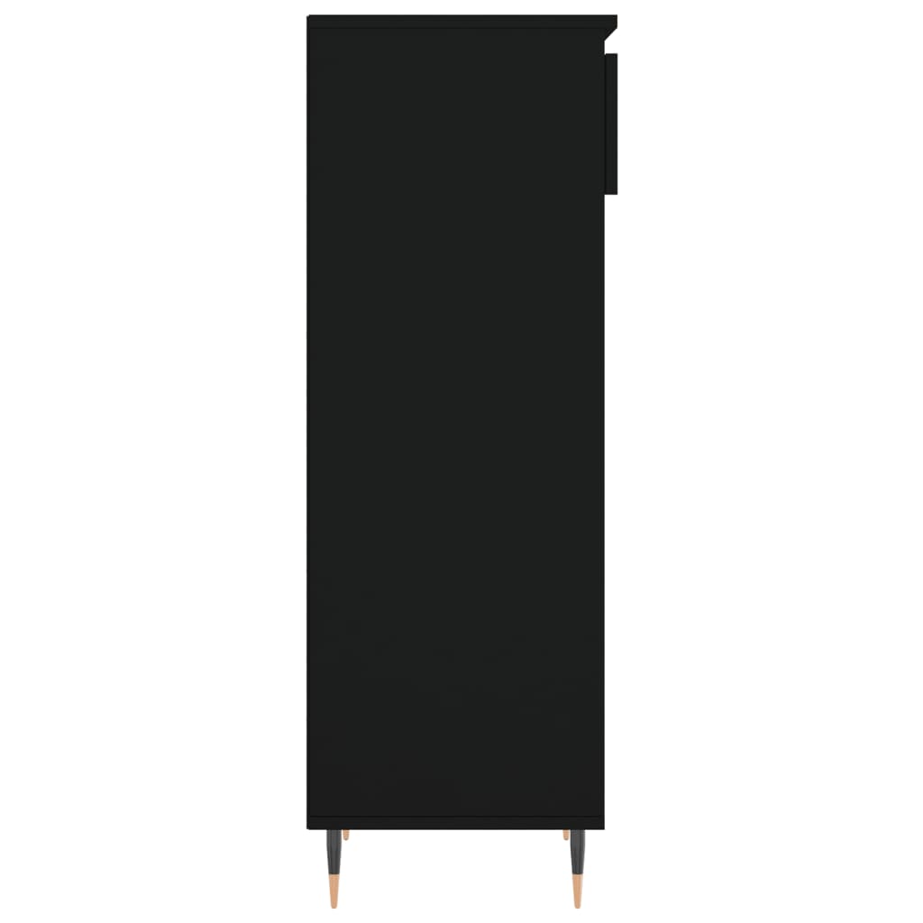 Scarpiera Nera 40x36x105 cm in Legno Multistrato - homemem39