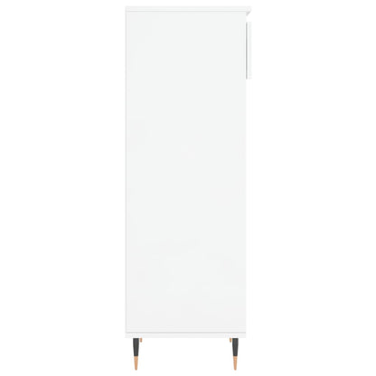 Scarpiera Bianco Lucido 40x36x105 cm in Legno Multistrato - homemem39