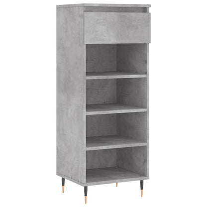 Scarpiera Grigio Cemento 40x36x105 cm in Legno Multistrato - homemem39