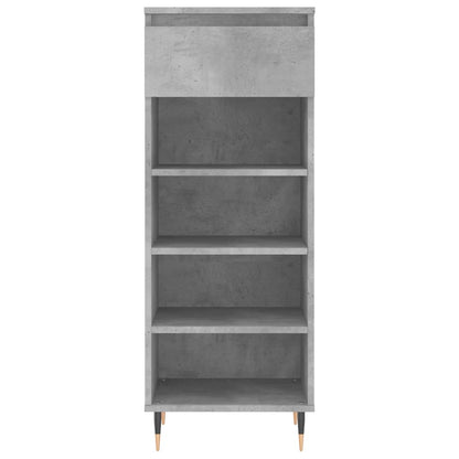 Scarpiera Grigio Cemento 40x36x105 cm in Legno Multistrato - homemem39