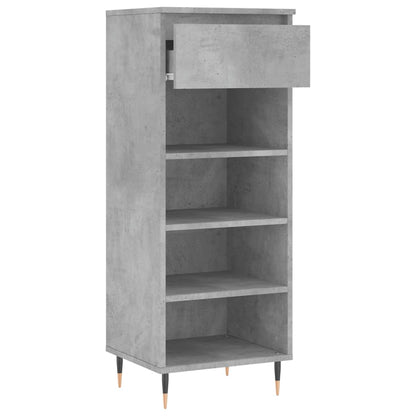 Scarpiera Grigio Cemento 40x36x105 cm in Legno Multistrato - homemem39