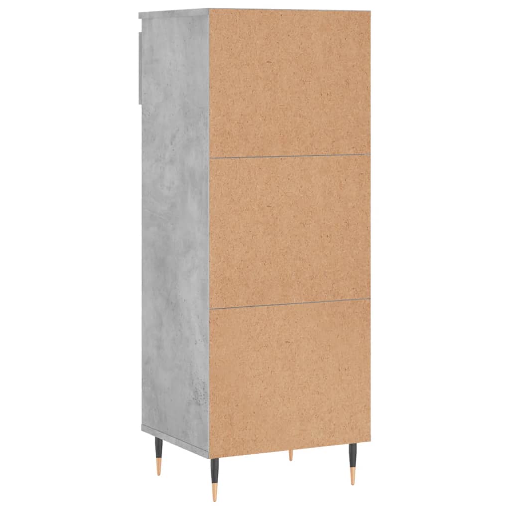 Scarpiera Grigio Cemento 40x36x105 cm in Legno Multistrato - homemem39
