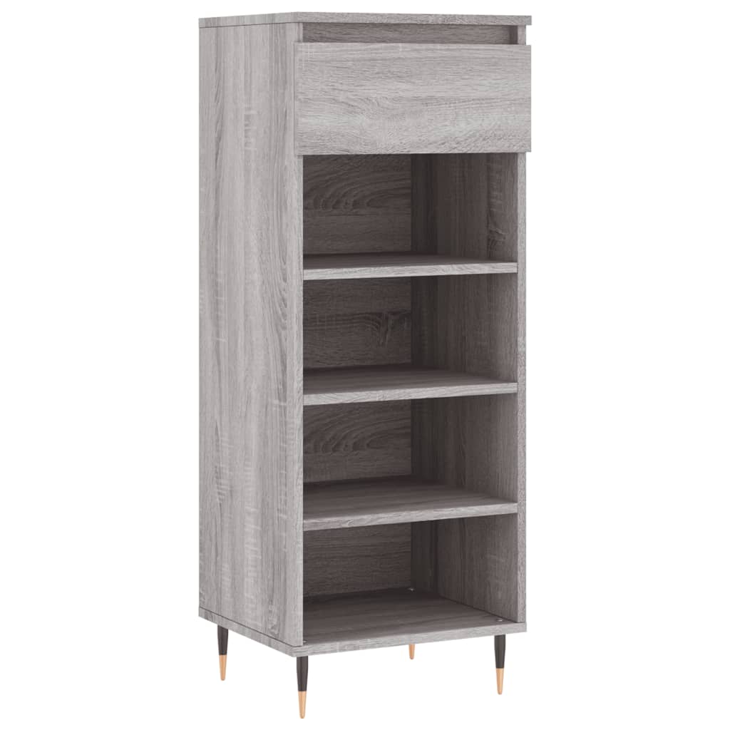 Scarpiera Grigio Sonoma 40x36x105 cm in Legno Multistrato - homemem39
