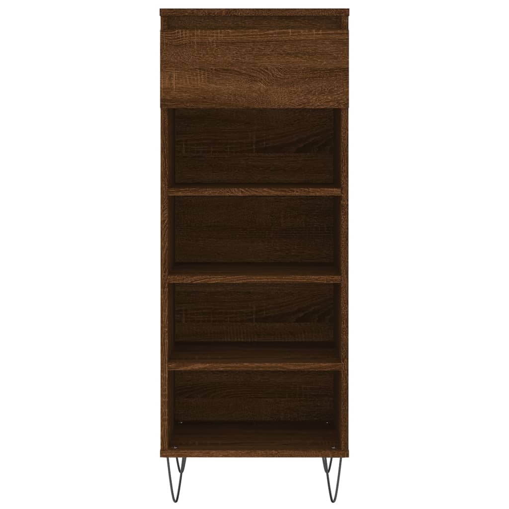 Scarpiera Rovere Marrone 40x36x105 cm in Legno Multistrato - homemem39