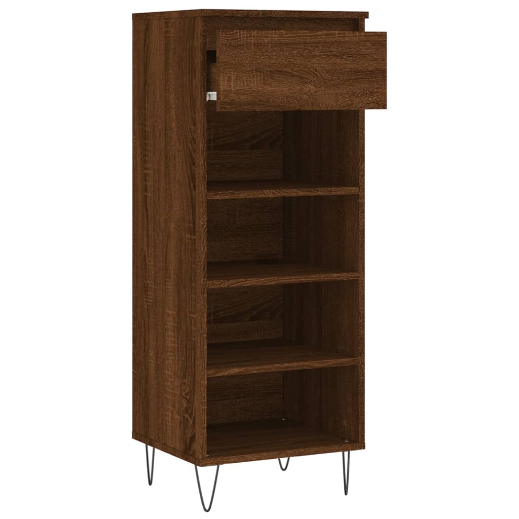 Scarpiera Rovere Marrone 40x36x105 cm in Legno Multistrato - homemem39