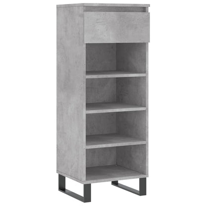 Scarpiera Grigio Cemento 40x36x105 cm in Legno Multistrato - homemem39