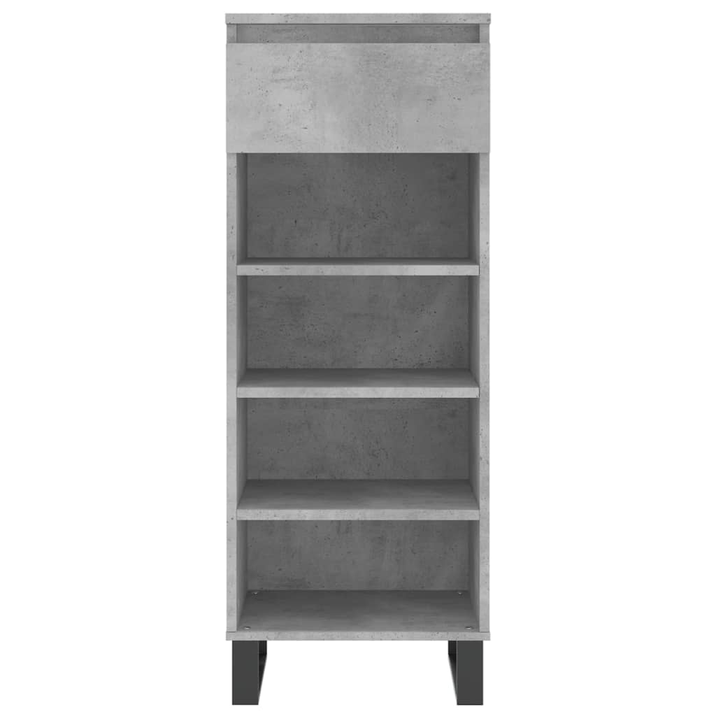 Scarpiera Grigio Cemento 40x36x105 cm in Legno Multistrato - homemem39