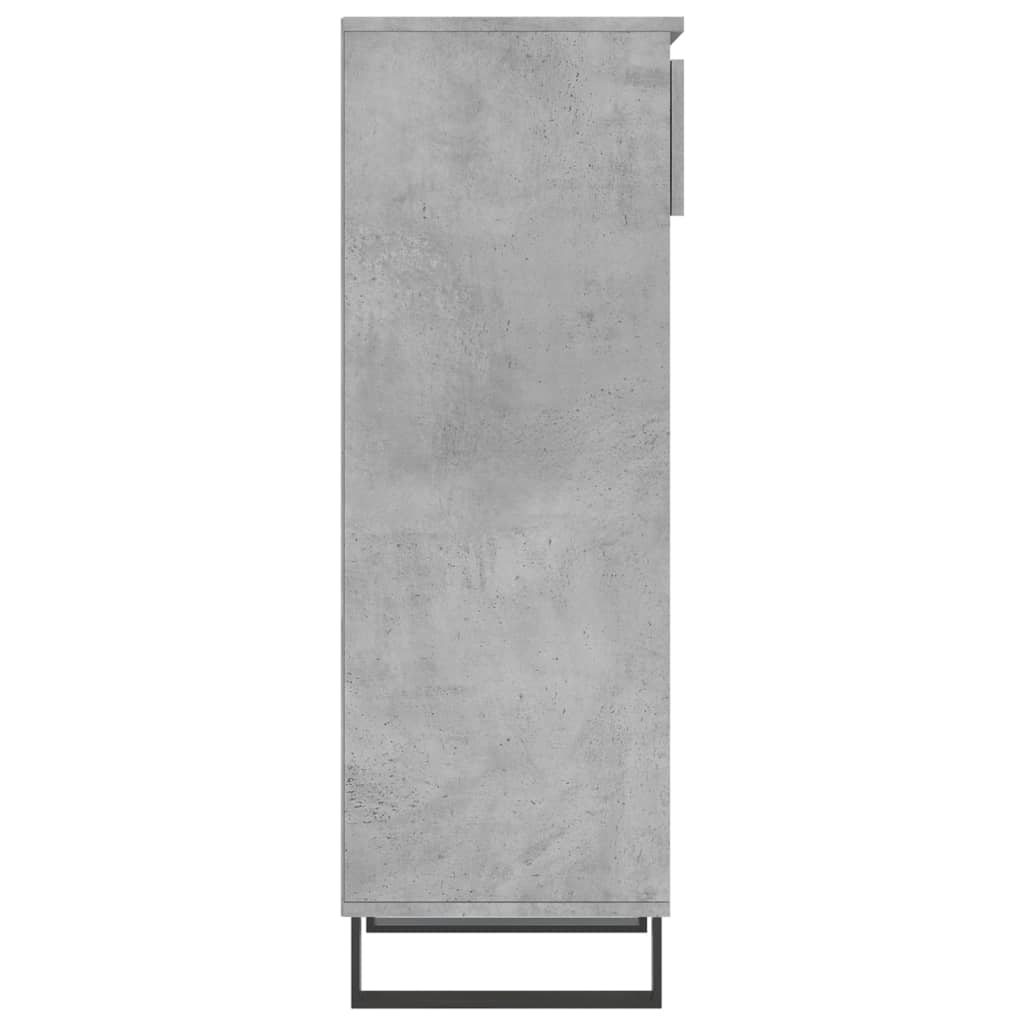 Scarpiera Grigio Cemento 40x36x105 cm in Legno Multistrato - homemem39