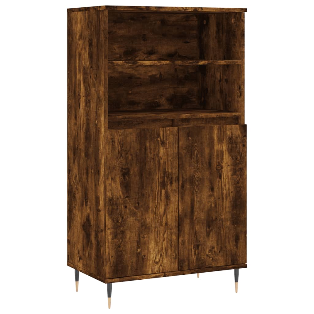 Credenza Rovere Fumo 60x36x110 cm in Legno Multistrato - homemem39