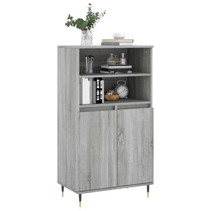 Credenza Grigio Sonoma 60x36x110 cm in Legno Multistrato - homemem39