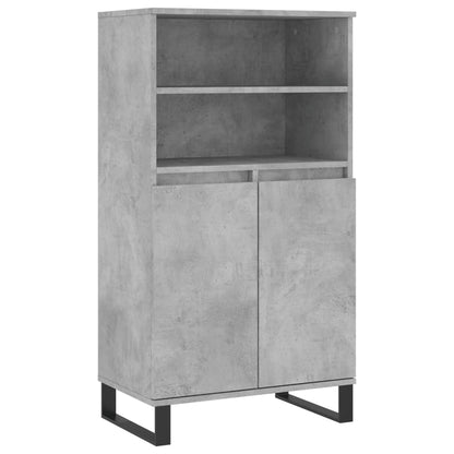 Credenza Grigio Cemento 60x36x110 cm in Legno Multistrato - homemem39
