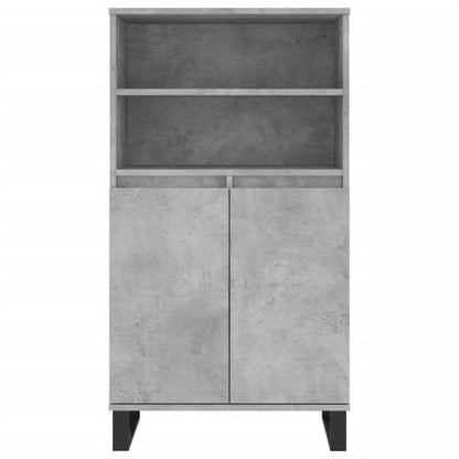 Credenza Grigio Cemento 60x36x110 cm in Legno Multistrato - homemem39
