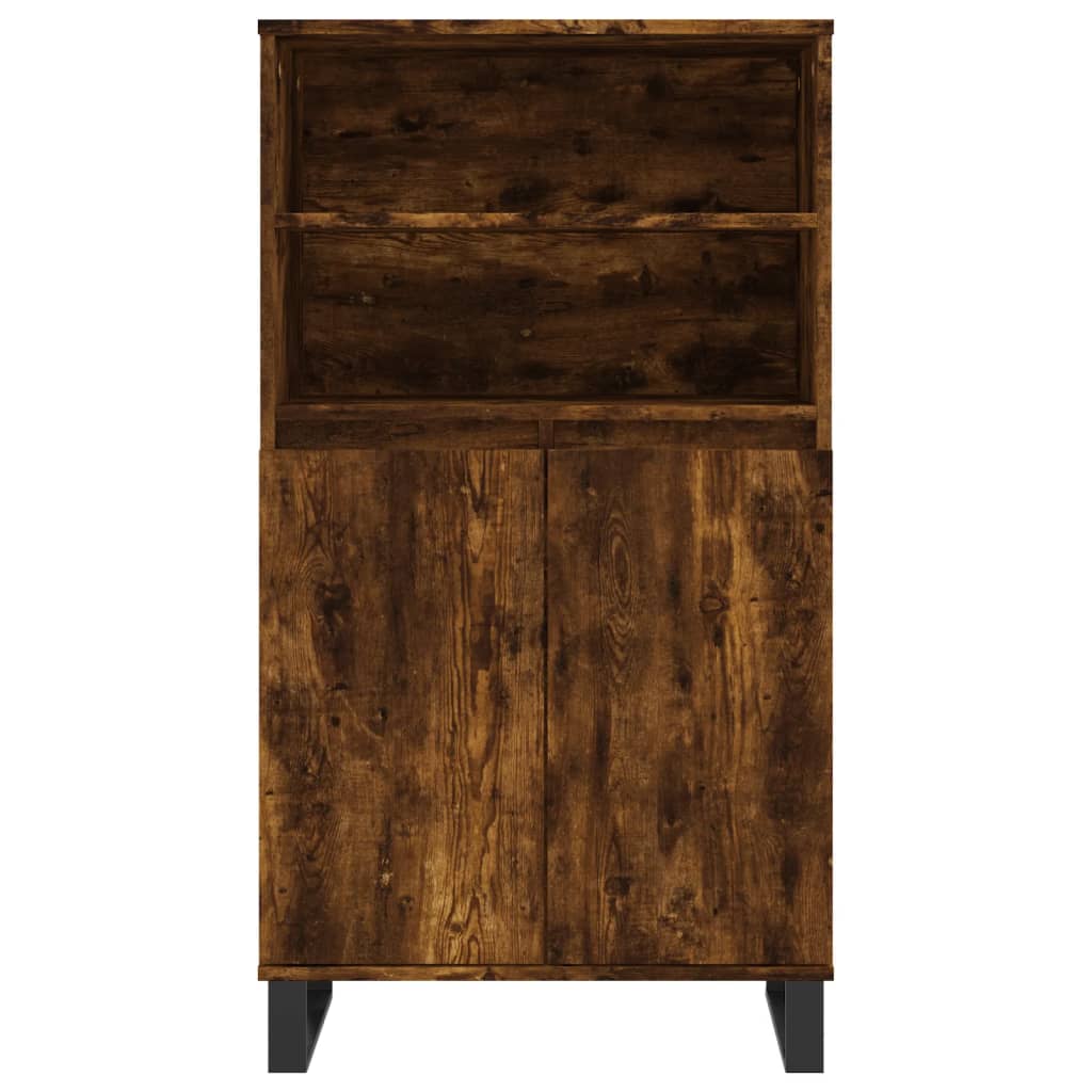 Credenza Rovere Fumo 60x36x110 cm in Legno Multistrato - homemem39