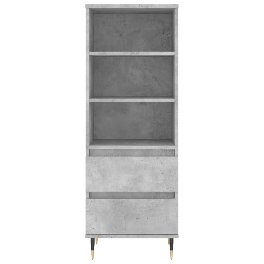 Credenza Grigio Cemento 40x36x110 cm in Legno Multistrato - homemem39