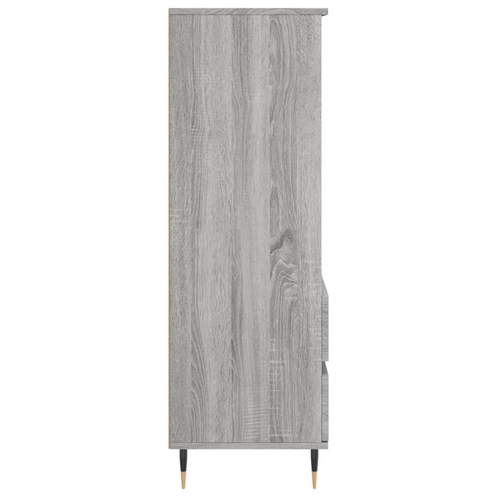 Credenza Grigio Sonoma 40x36x110 cm in Legno Multistrato - homemem39