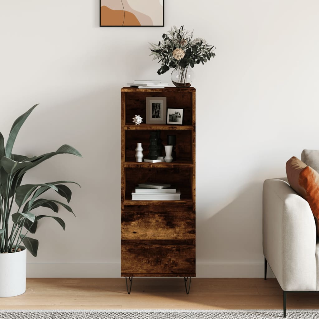 Credenza Rovere Fumo 40x36x110 cm in Legno Multistrato - homemem39