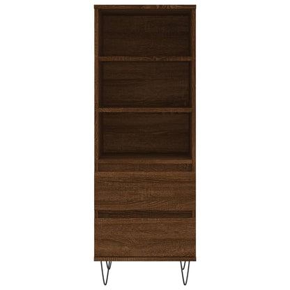 Credenza Rovere Marrone 40x36x110 cm in Legno Multistrato - homemem39