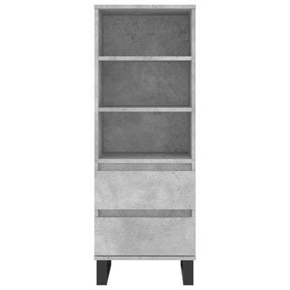 Credenza Grigio Cemento 40x36x110 cm in Legno Multistrato - homemem39