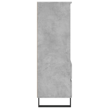 Credenza Grigio Cemento 40x36x110 cm in Legno Multistrato - homemem39