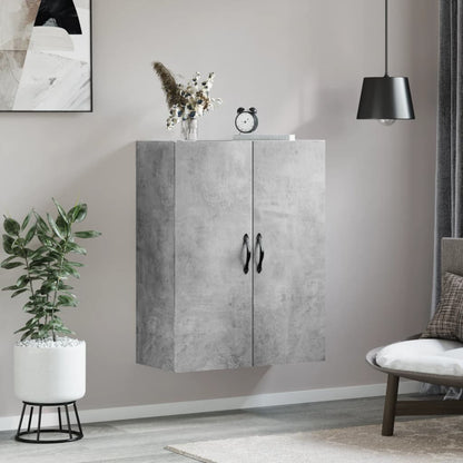 Mobile a Parete Grigio Cemento 69,5x34x90 cm Legno Multistrato - homemem39