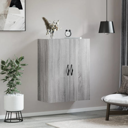 Mobile a Parete Grigio Sonoma 69,5x34x90 cm Legno Multistrato - homemem39