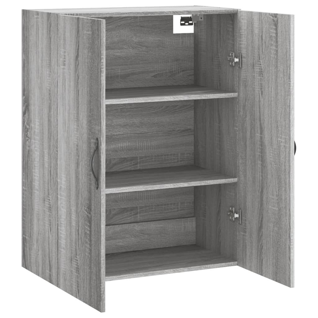 Mobile a Parete Grigio Sonoma 69,5x34x90 cm Legno Multistrato - homemem39