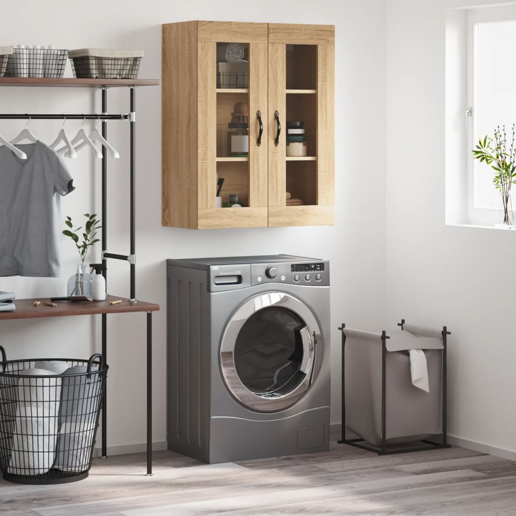 Mobile a Parete Rovere Sonoma 69,5x34x90 cm Legno Multistrato - homemem39