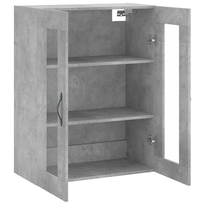 Mobile a Parete Grigio Cemento 69,5x34x90 cm Legno Multistrato - homemem39