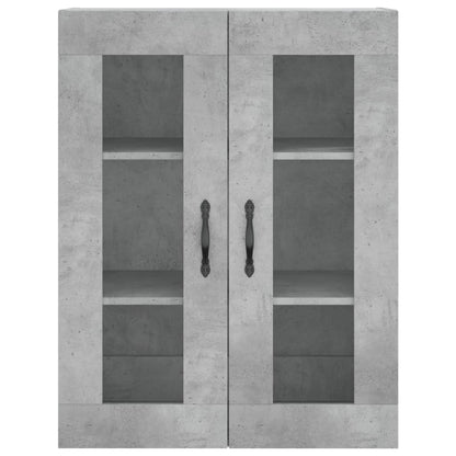 Mobile a Parete Grigio Cemento 69,5x34x90 cm Legno Multistrato - homemem39