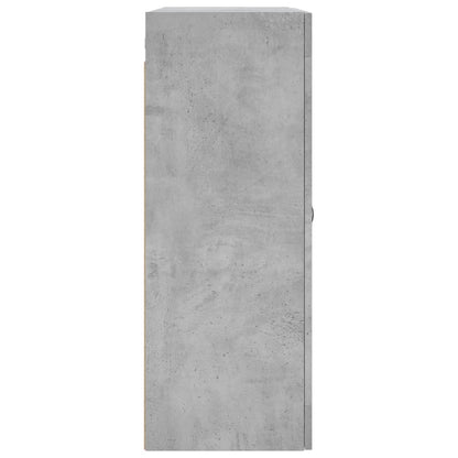 Mobile a Parete Grigio Cemento 69,5x34x90 cm Legno Multistrato - homemem39