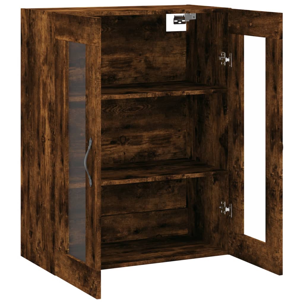 Mobile a Parete Rovere Fumo 69,5x34x90 cm in Legno Multistrato - homemem39
