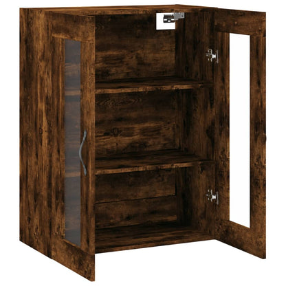 Mobile a Parete Rovere Fumo 69,5x34x90 cm in Legno Multistrato - homemem39