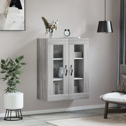Mobile a Parete Grigio Sonoma 69,5x34x90 cm Legno Multistrato - homemem39