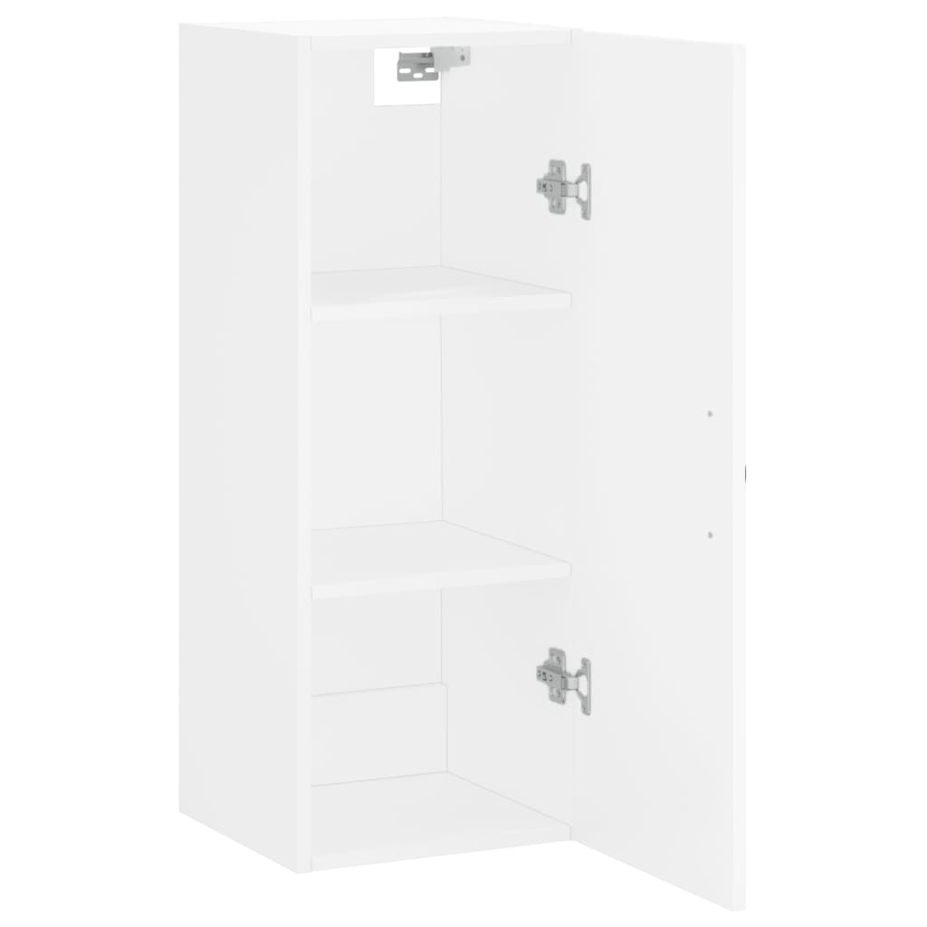 Mobile a Parete Bianco 34,5x34x90 cm in Legno Multistrato - homemem39