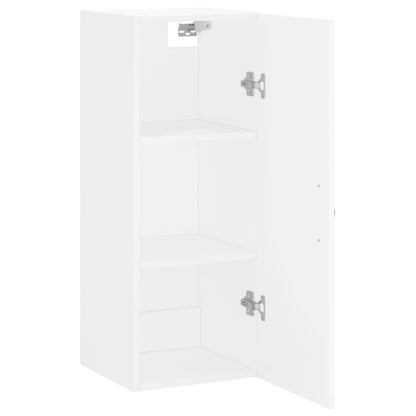 Mobile a Parete Bianco 34,5x34x90 cm in Legno Multistrato - homemem39