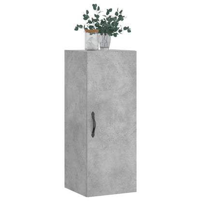 Mobile a Parete Grigio Cemento 34,5x34x90 cm Legno Multistrato - homemem39