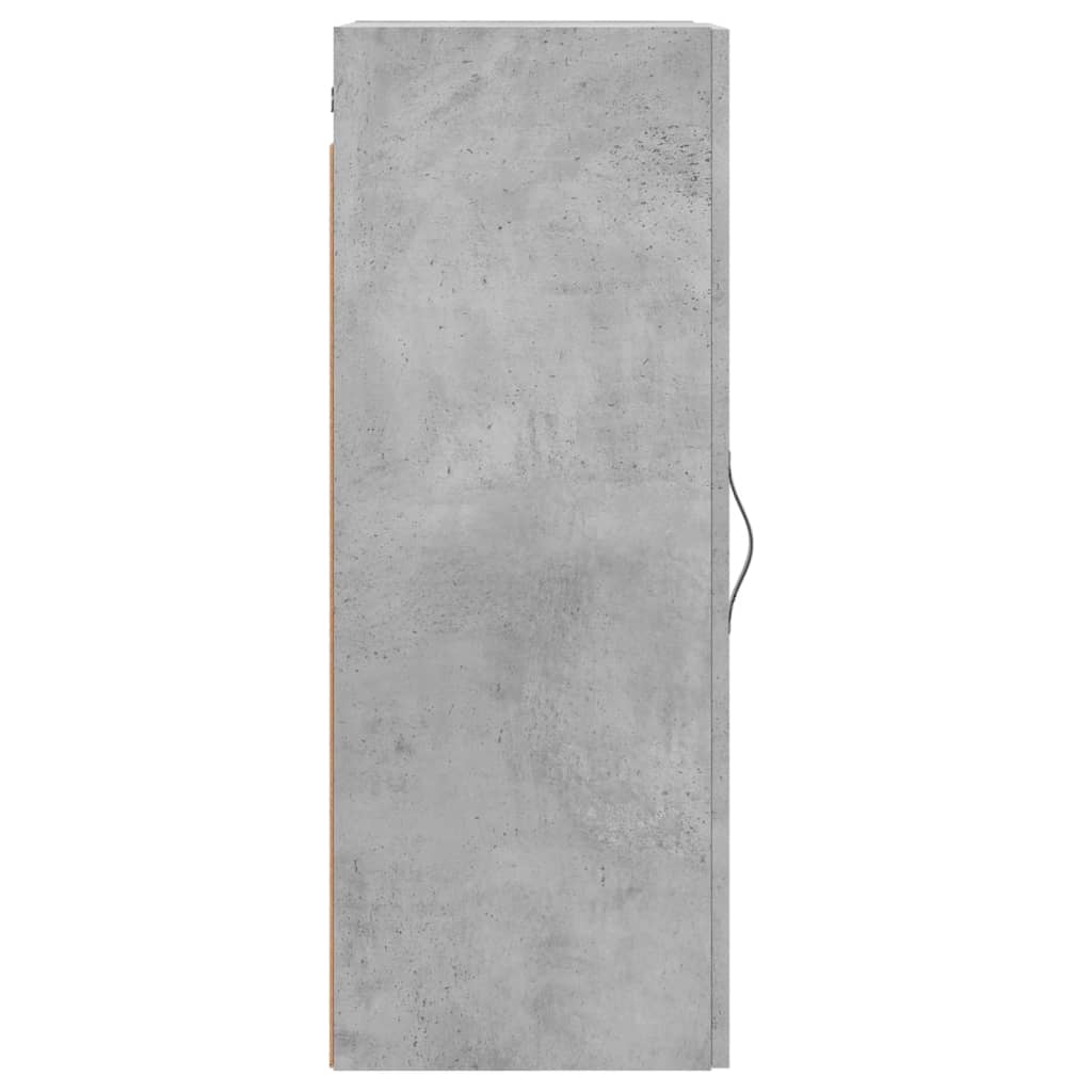 Mobile a Parete Grigio Cemento 34,5x34x90 cm Legno Multistrato - homemem39