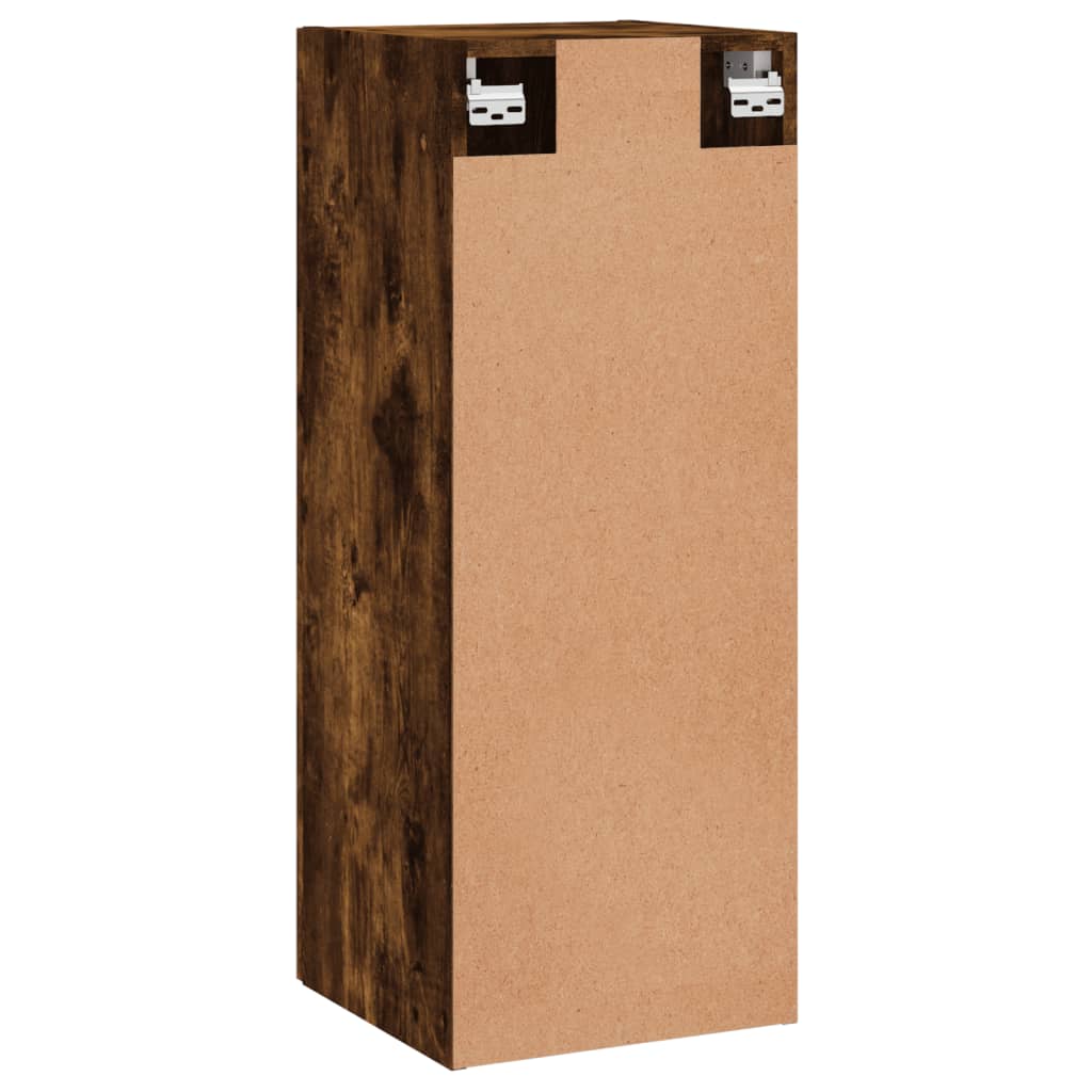 Mobile a Parete Rovere Fumo 34,5x34x90 cm in Legno Multistrato - homemem39