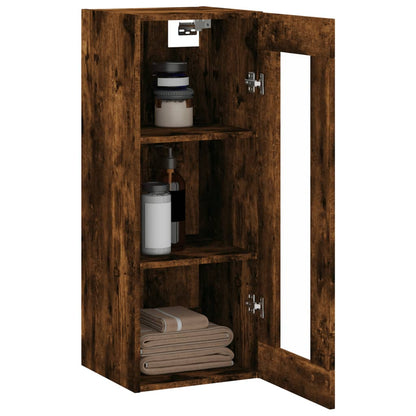 Mobile a Parete Rovere Fumo 34,5x34x90 cm - homemem39