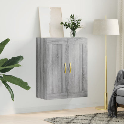 Mobile a Parete Grigio Sonoma 69,5x34x90 cm Legno Multistrato - homemem39