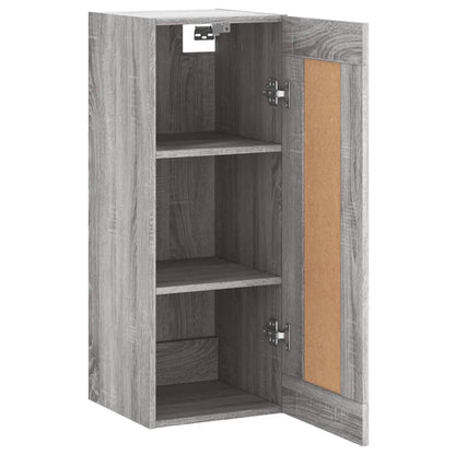 Mobile a Parete Grigio Sonoma 34,5x34x90 cm Legno Multistrato - homemem39