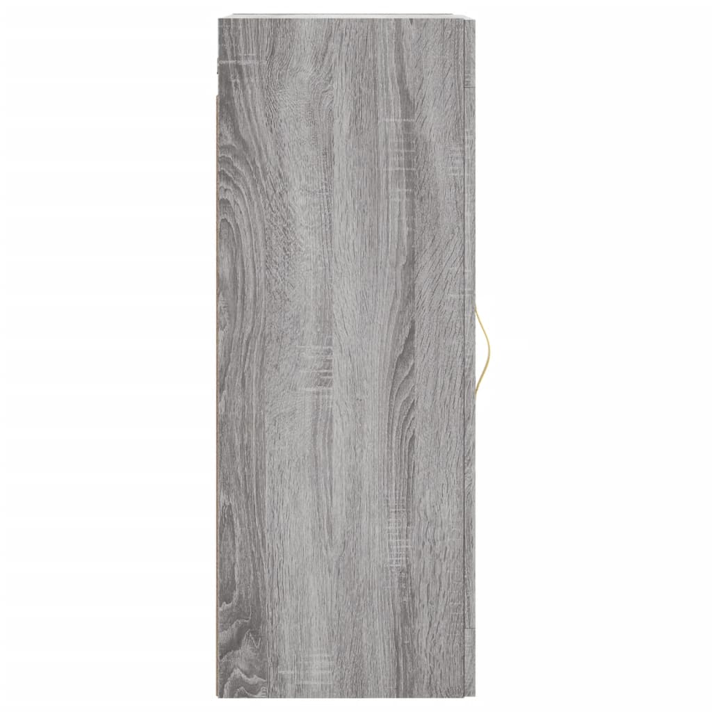 Mobile a Parete Grigio Sonoma 34,5x34x90 cm Legno Multistrato - homemem39
