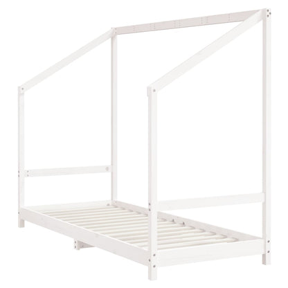 Giroletto per Bambini Bianco 80x200cm in Legno Massello di Pino - homemem39