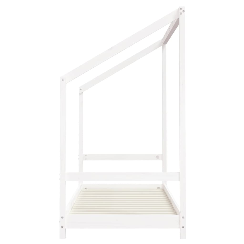 Giroletto per Bambini Bianco 80x200cm in Legno Massello di Pino - homemem39