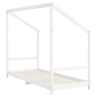 Giroletto per Bambini Bianco 80x200cm in Legno Massello di Pino - homemem39