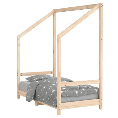 Giroletto per Bambini 70x140 cm in Legno Massello di Pino - homemem39